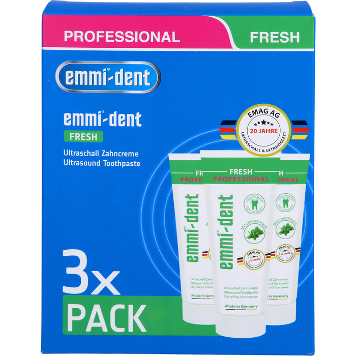 Emmi-dent Ultraschall Zahncreme Fresh, 225 ml Zahncreme
