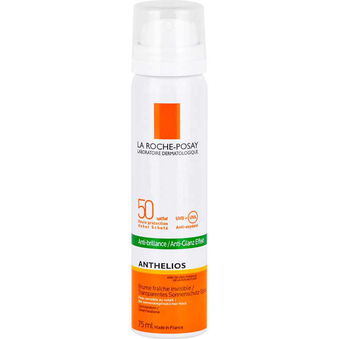 La Roche-Posay Anthelios transparentes Spray fürs Gesicht LSF 50 Aerosol, 75 ml Lösung