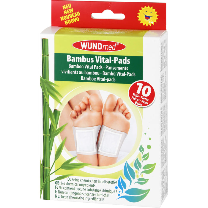 Bambuspflaster Vital-Pads Entgiftung+Vitalisierung, 10 St. Pflaster