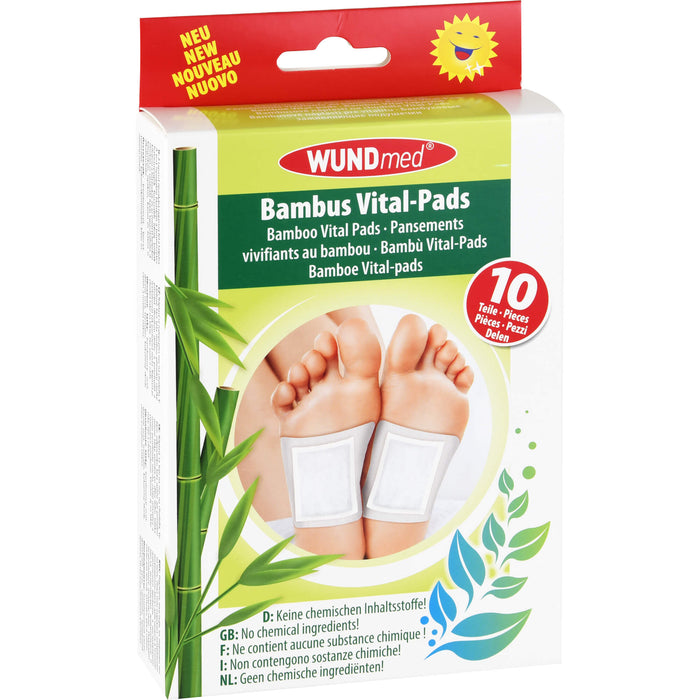Bambuspflaster Vital-Pads Entgiftung+Vitalisierung, 10 St. Pflaster
