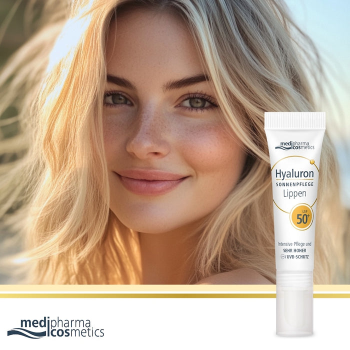 Hyaluron Sonnenpflege Lippen LSF 50+, 7 ml Creme