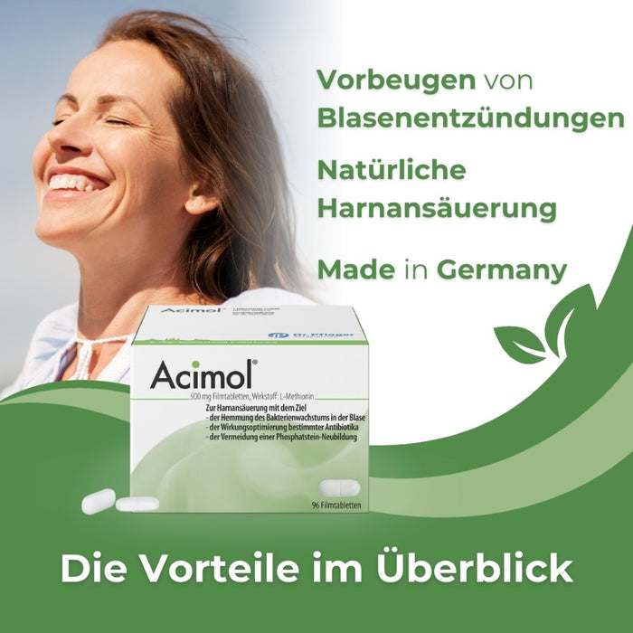 Acimol 500 mg  mit pH-Teststreifen, 96 St. Tabletten