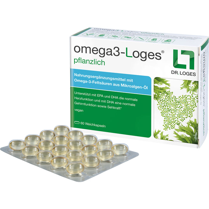 omega3-Loges pflanzlich Kapseln, 60 St. Kapseln