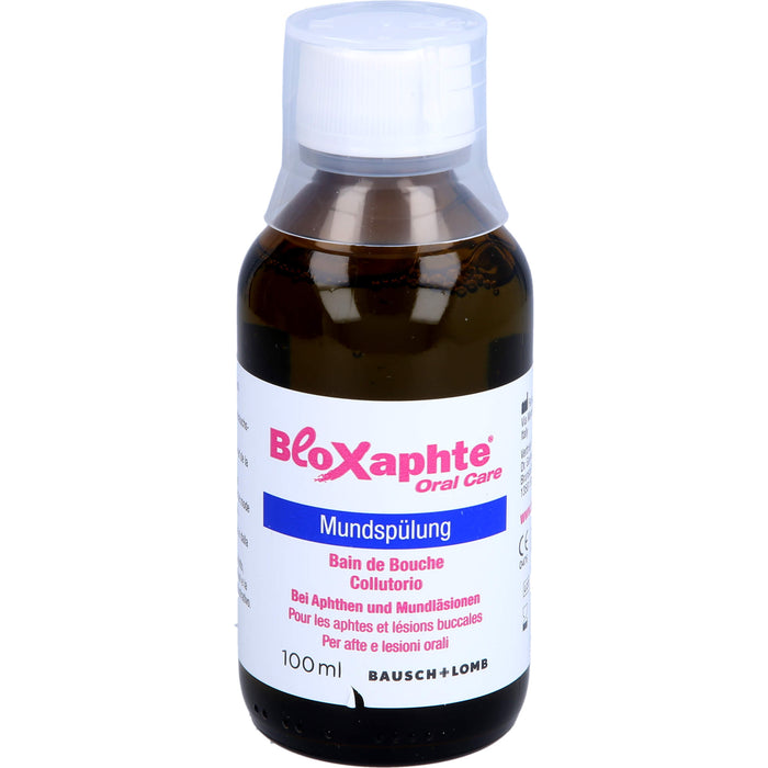 Bloxaphte Oral Care Mundspülung bei Aphthen und Mundläsionen, 100 ml Lösung