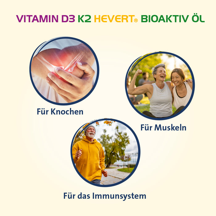 Vitamin D3 K2 Hevert Bioaktiv Öl, 20 ml Öl