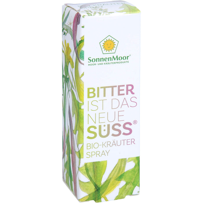 SonnenMoor Bitter ist das neue Süss Bio-Kräuterspray, 20 ml Lösung