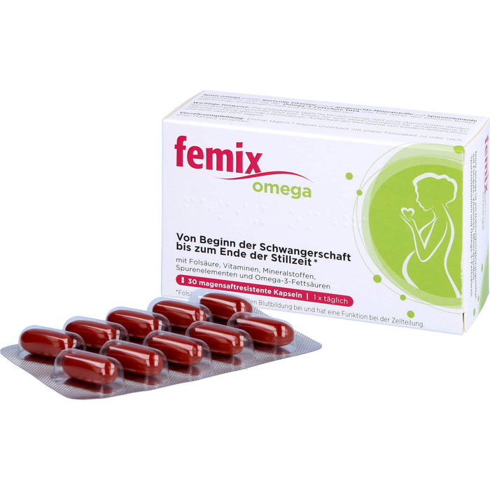 Femix Omega Kapseln Schwangerschaft & Stillzeit, 30 St. Kapseln