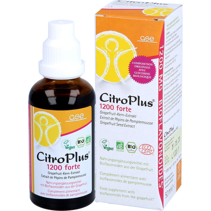GSE CitroPlus 1200 Forte Bio Grapefruitkernextrakt, 50 ml Lösung
