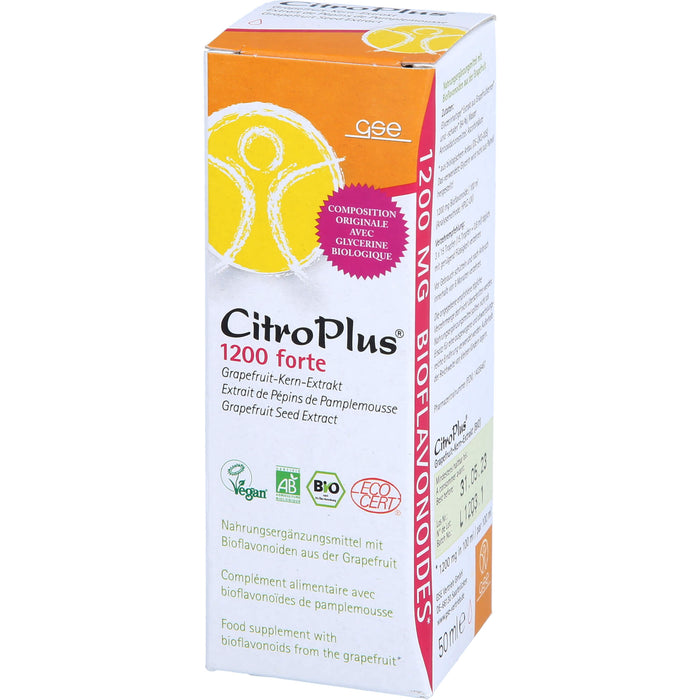 GSE CitroPlus 1200 Forte Bio Grapefruitkernextrakt, 50 ml Lösung