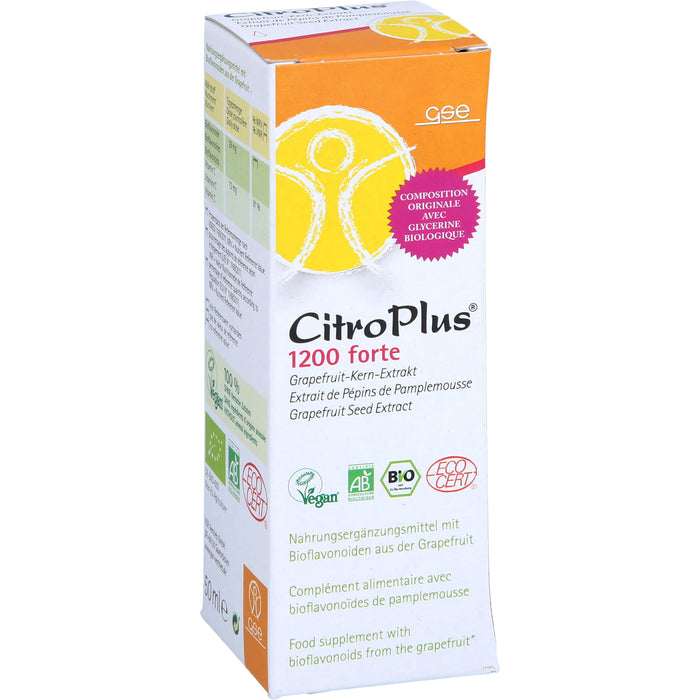 GSE CitroPlus 1200 Forte Bio Grapefruitkernextrakt, 50 ml Lösung