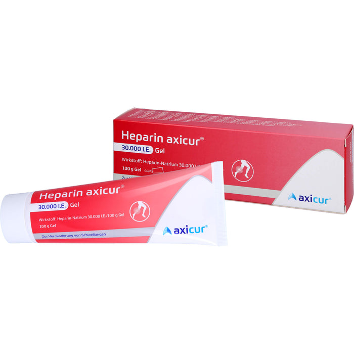 Heparin axicur 30.000 I.E. Gel zur Verminderung von Schwellungen, 100 g Gel