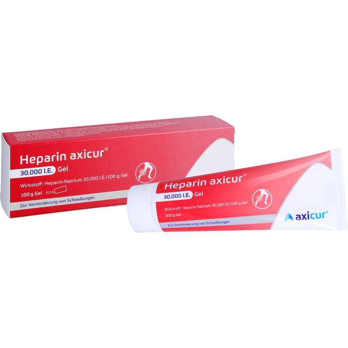 Heparin axicur 30.000 I.E. Gel zur Verminderung von Schwellungen, 100 g Gel