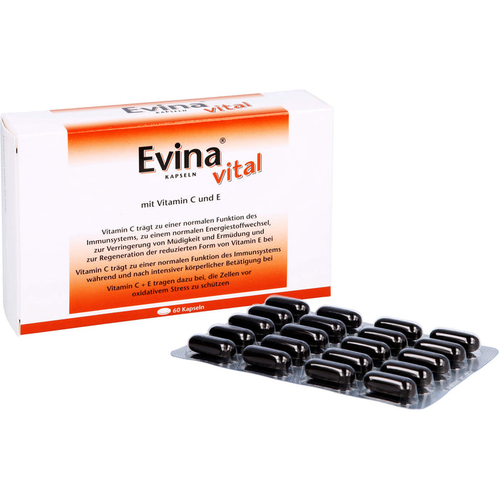 Evina vital Kapseln bei Vitamin C Mangelzuständen, 60 St. Kapseln