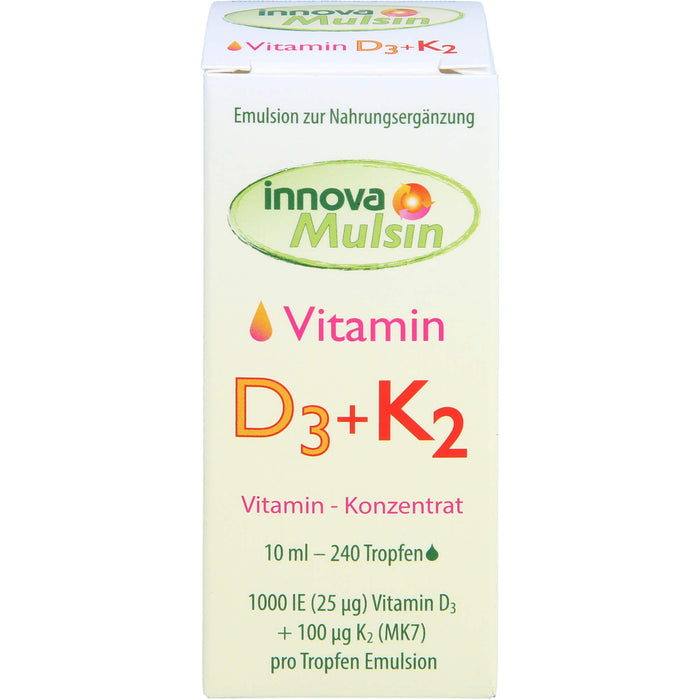 Innova Mulsin Vitamin D3 + K2 Lösung, 10 ml Lösung