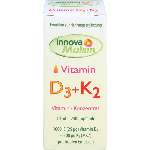 Innova Mulsin Vitamin D3 + K2 Lösung, 10 ml Lösung