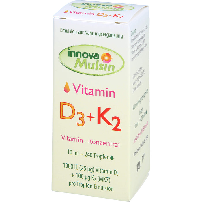 Innova Mulsin Vitamin D3 + K2, 10 ml EMU