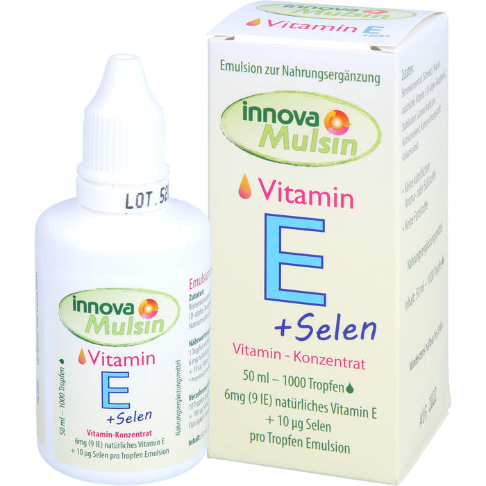 Innova Mulsin Vitamin E + Selen Emulsion, 50 ml Lösung