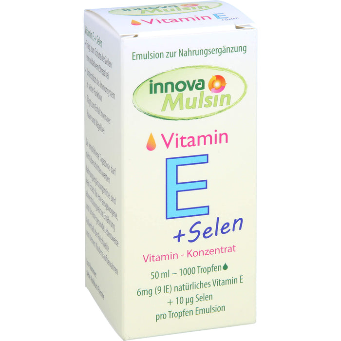 Innova Mulsin Vitamin E + Selen Emulsion, 50 ml Lösung