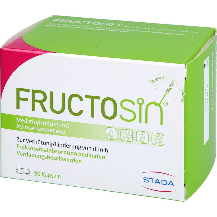 FRUCTOSiN Kapseln zur Linderung von durch Fruktosemalabsorption bedingten Verdauungsbeschwerden, 90 St. Kapseln