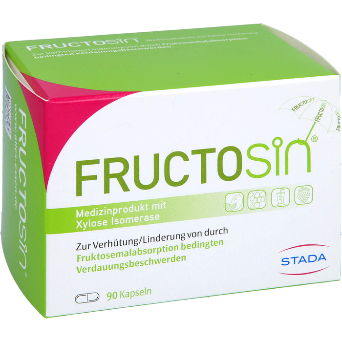 FRUCTOSiN Kapseln zur Linderung von durch Fruktosemalabsorption bedingten Verdauungsbeschwerden, 90 St. Kapseln