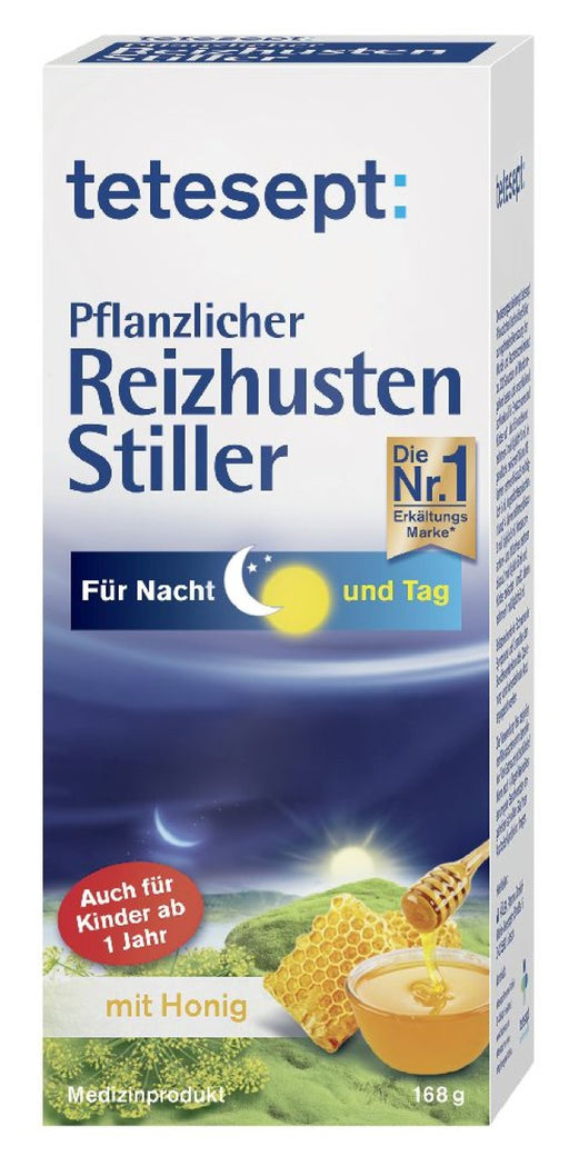 Tetesept pflanzlicher Reizhusten Stiller für Tag und Nacht, 168 g Lösung