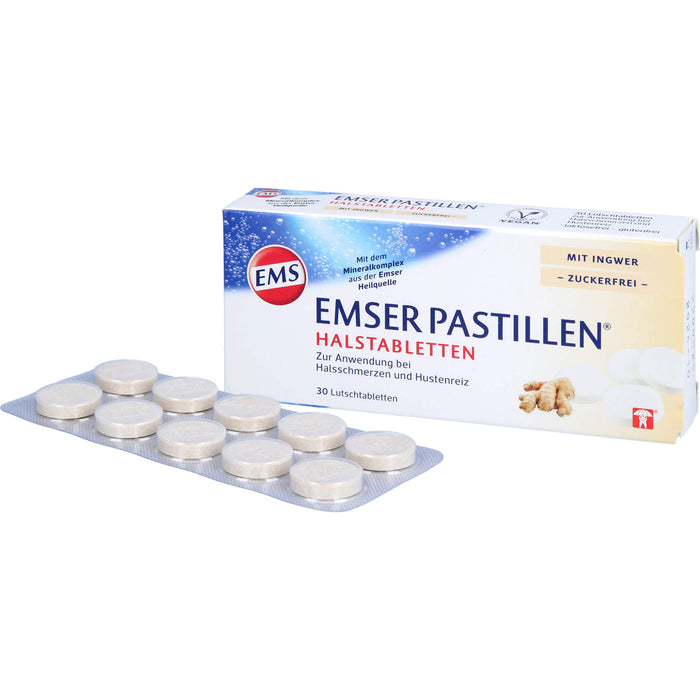 EMSER Pastillen bei Halsschmerzen und Hustenreiz, 30 St. Tabletten