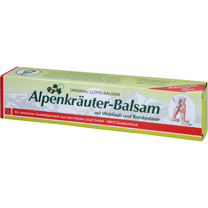 Alpenkräuter Balsam m. Weinlaub+Rosskastanie LLOYD, 200 ml BAL