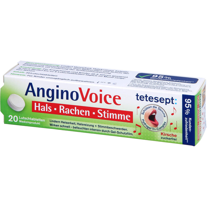 tetesept AnginoVoice Hals Rachen Stimme, 20 St LUT