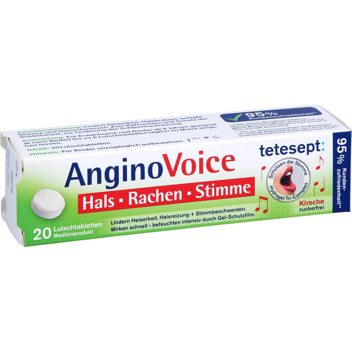 tetesept AnginoVoice Hals Rachen Stimme, 20 St LUT