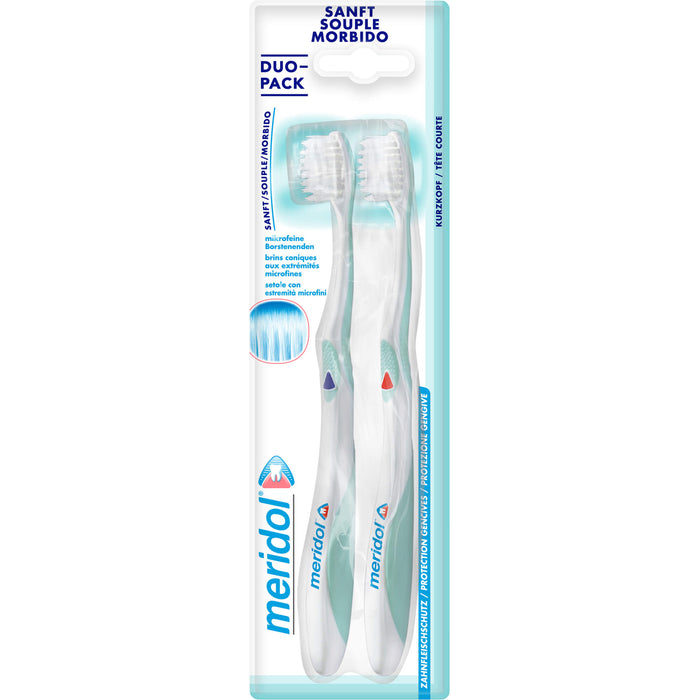 Meridol Zahnbürste Sanft Doppelpack, 2 St. Zahnbürste