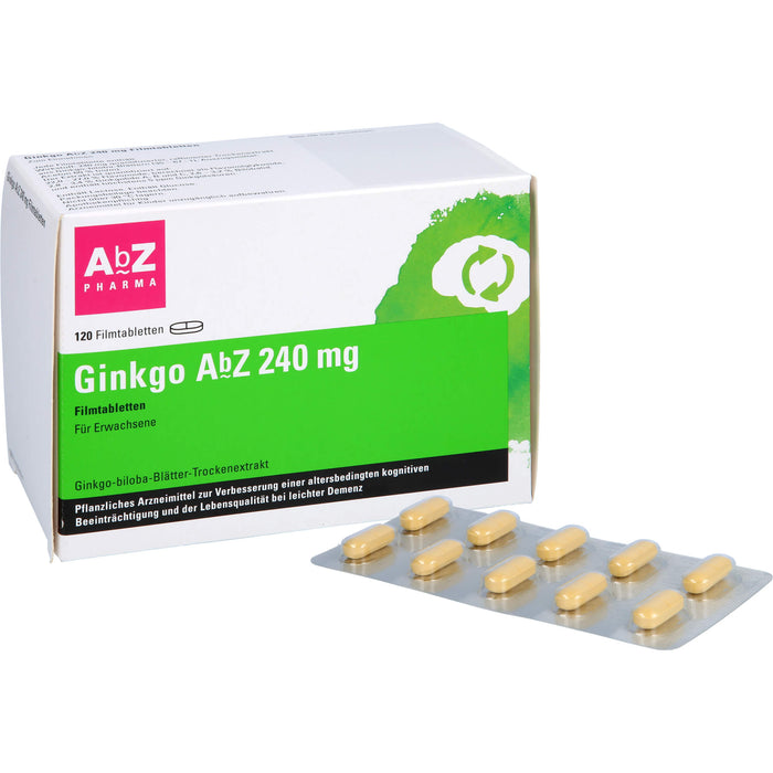Ginkgo AbZ 240 mg Filmtabletten, 120 St FTA