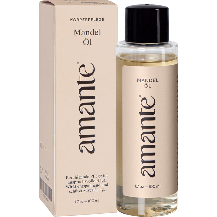 HENRY LAMOTTE Mandelöl 100 % rein - Hautpflegeöl Amante, 100 ml Öl