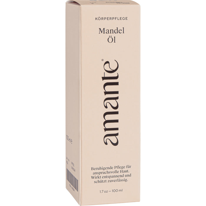 HENRY LAMOTTE Mandelöl 100 % rein - Hautpflegeöl Amante, 100 ml Öl