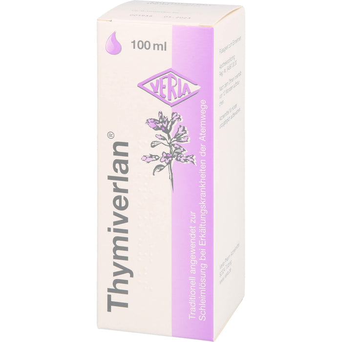 Thymiverlan , Flüssigkeit zum Einnehmen, 100 ml Lösung