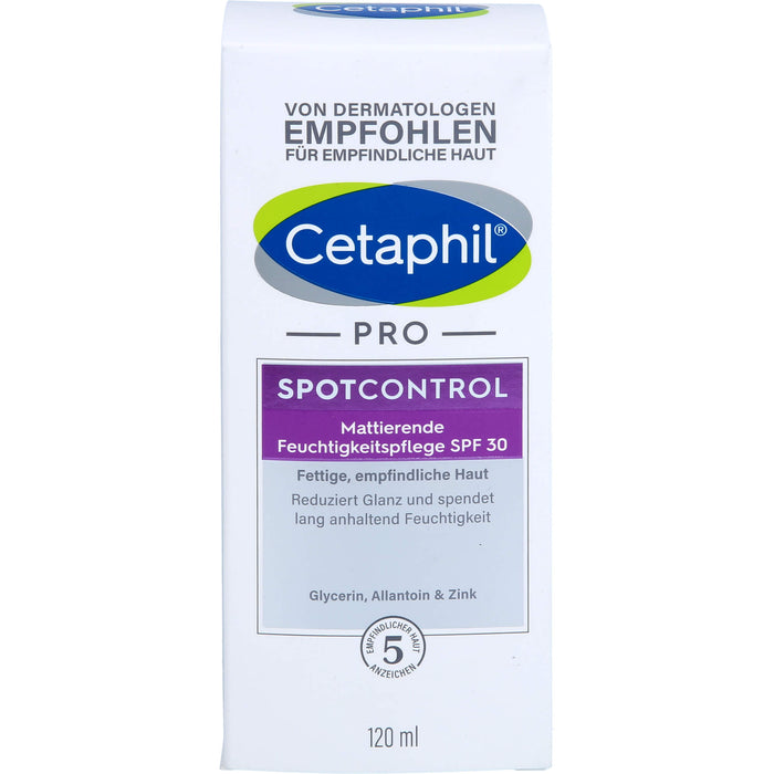 Cetaphil pro SpotControl mattierende Feuchtigkeitspflege SPF 30 für fettige Haut, 120 ml Creme