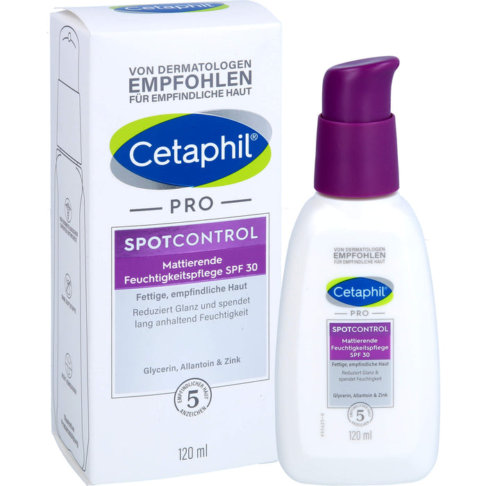Cetaphil pro SpotControl mattierende Feuchtigkeitspflege SPF 30 für fettige Haut, 120 ml Creme