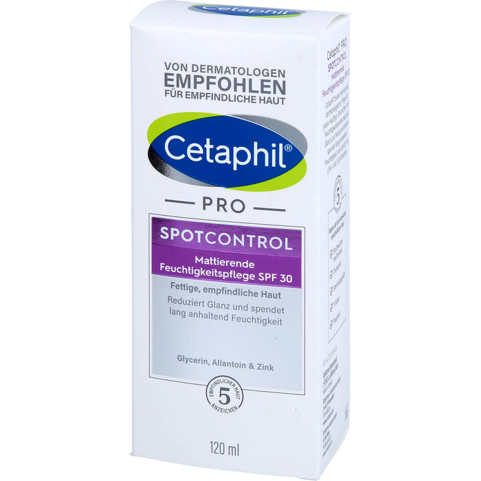 Cetaphil pro SpotControl mattierende Feuchtigkeitspflege SPF 30 für fettige Haut, 120 ml Creme