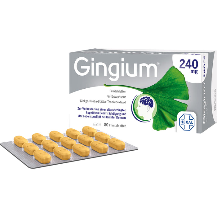 Gingium 240 mg Filmtabletten, 80 St. Tabletten