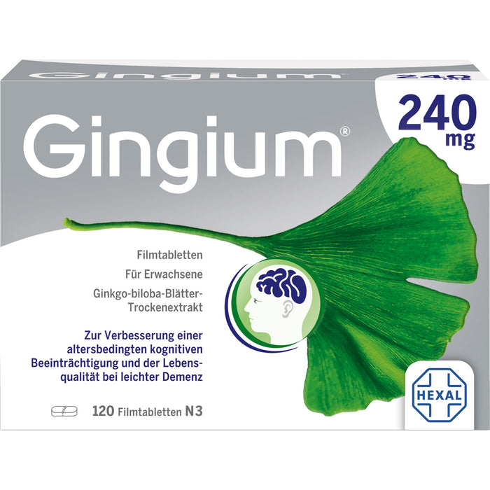 Gingium 240 mg Filmtabletten, 120 St. Tabletten