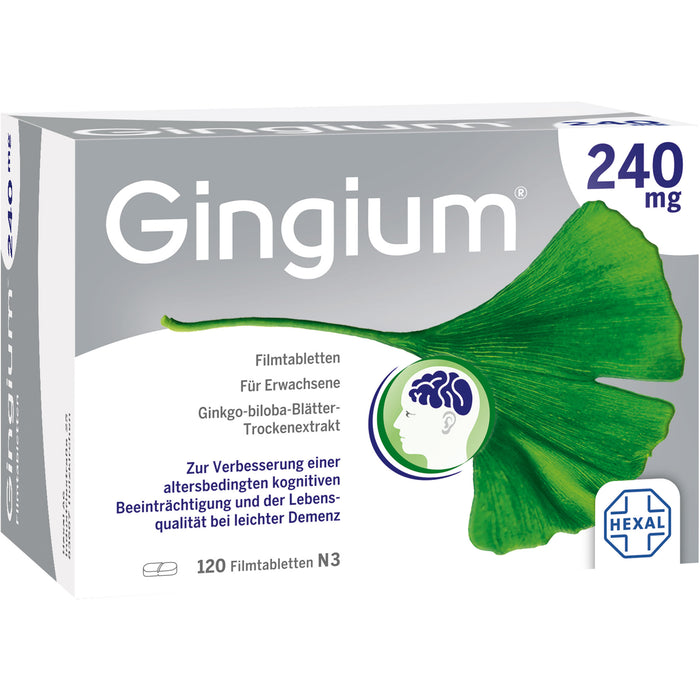 Gingium 240 mg Filmtabletten, 120 St. Tabletten