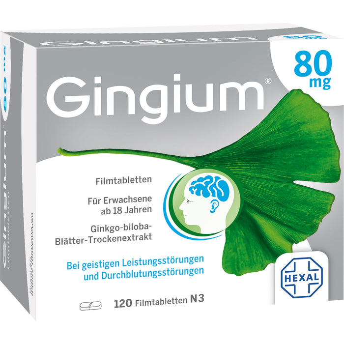 Gingium 80 mg Filmtabletten, 120 St. Tabletten