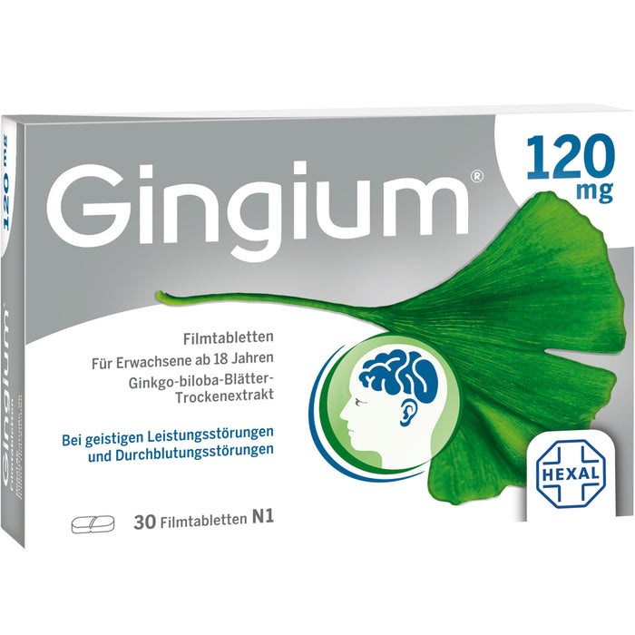 Gingium 120 mg Filmtabletten, 30 St. Tabletten