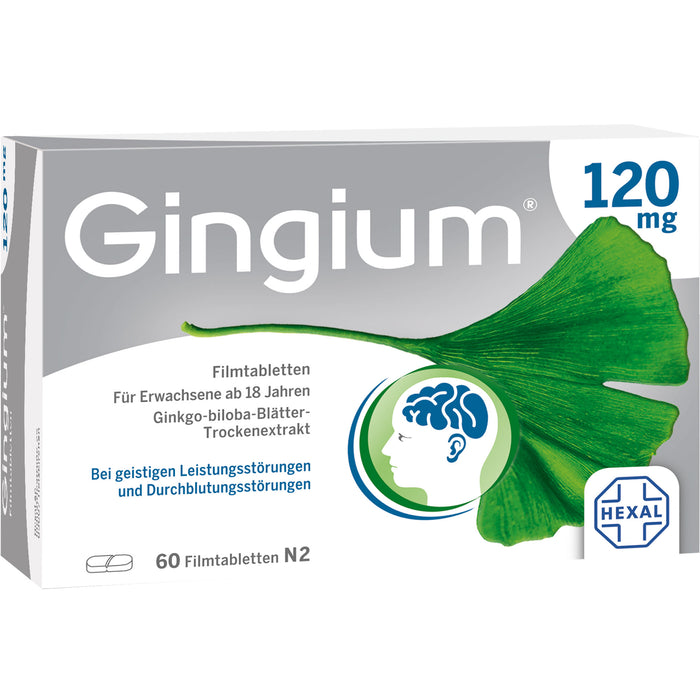 Gingium 120 mg Filmtabletten, 60 St. Tabletten