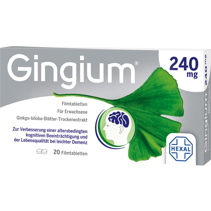 Gingium 240 mg Filmtabletten, 20 St. Tabletten