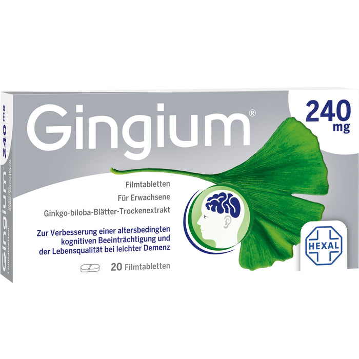 Gingium 240 mg Filmtabletten, 20 St. Tabletten