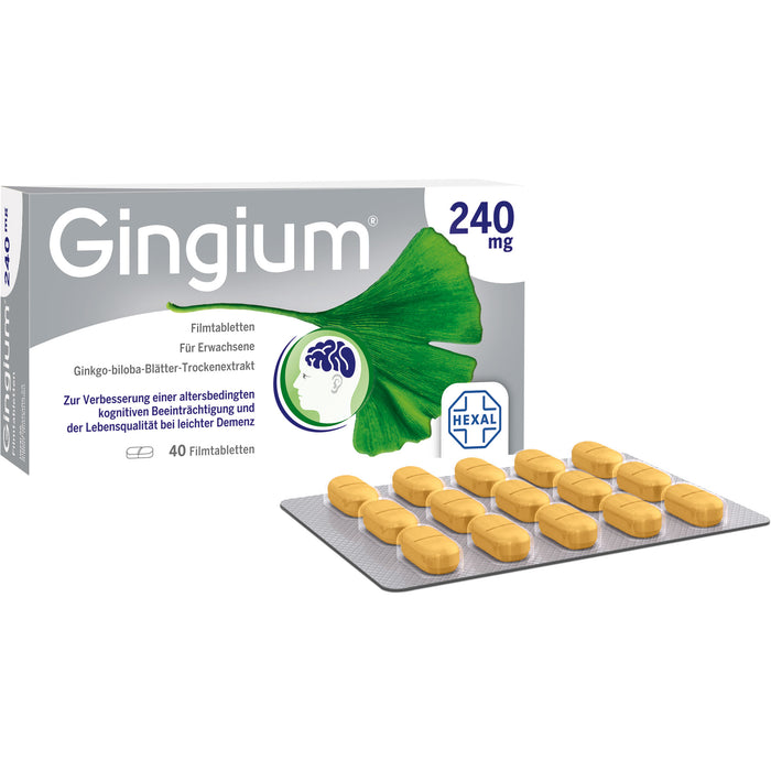 Gingium 240 mg Filmtabletten, 40 St. Tabletten