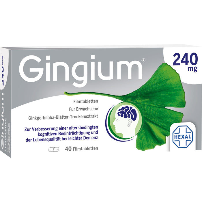Gingium 240 mg Filmtabletten, 40 St. Tabletten