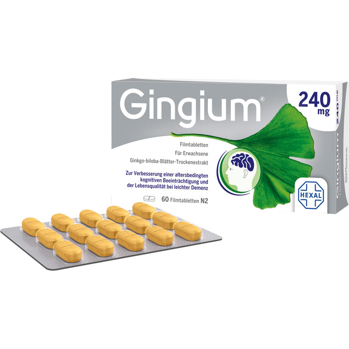 Gingium 240 mg Filmtabletten, 60 St. Tabletten
