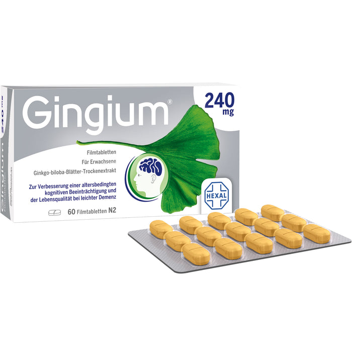 Gingium 240 mg Filmtabletten, 60 St. Tabletten