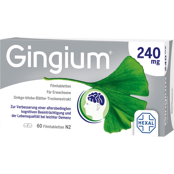 Gingium 240 mg Filmtabletten, 60 St. Tabletten